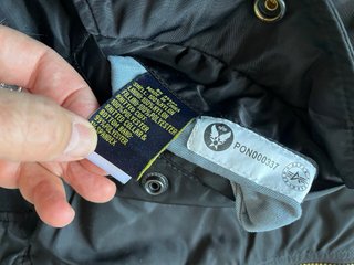 Cazadora Alpha Negra Naranja Original tipo Bomber