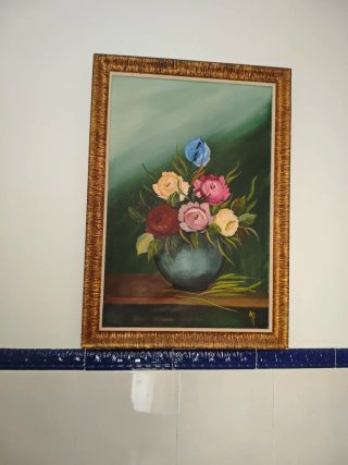 Figura Virgen María con aureola