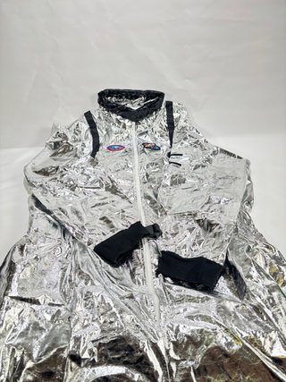 Costume da Astronauta Argentato Taglia Unica