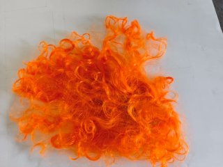 Tutú naranja Halloween talla única, regalo peluca.