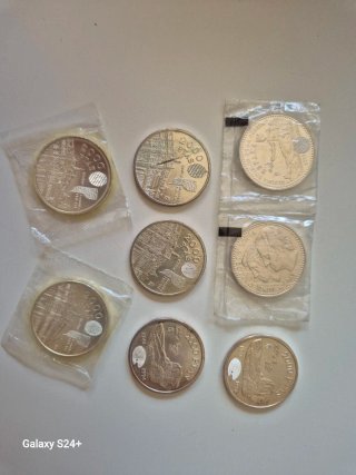 8 Monedas de plata 925 Ley Conmemorativas