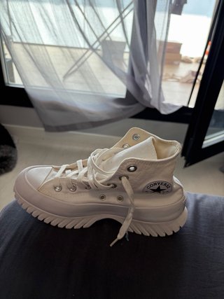 Converse Botas Plataforma Beige
