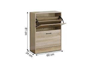 Zapatero 2 puertas madera barato
