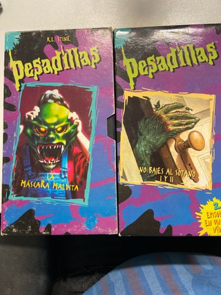 Pesadillas VHS R.L. Stine (2 cintas)