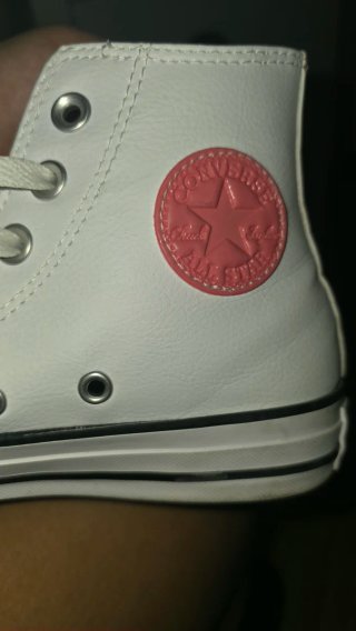 Converse Talla 36 Blanco y Rosa