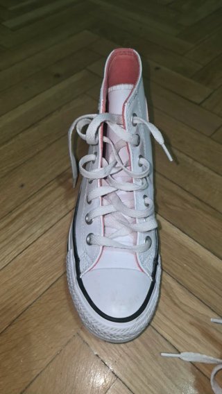 Converse Talla 36 Blanco y Rosa