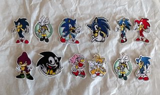 Parches Ropa Sonic - Varios Personajes