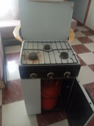 Cocina de gas con bombona