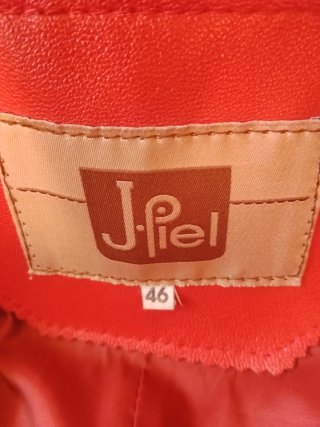 Chaqueta de piel J.Piel roja