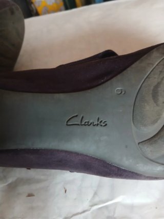 Bailarinas Clarks Azul y Marrón