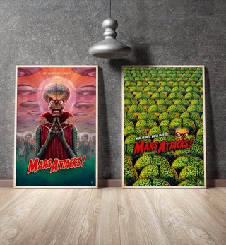 Pack 2 Pósters Mars Attacks – Tim Burton