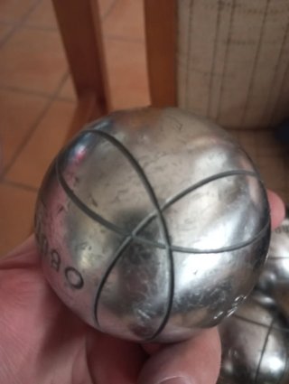 Set di tre palline da bocce OBUT 73cm 710g + Custodia