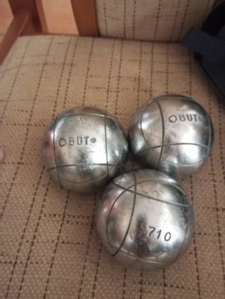 Set di tre palline da bocce OBUT 73cm 710g + Custodia