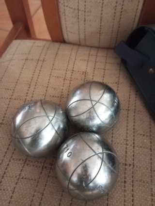 Set di tre palline da bocce OBUT 73cm 710g + Custodia