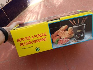 Set Fondue Hierro Fundido 10 Piezas