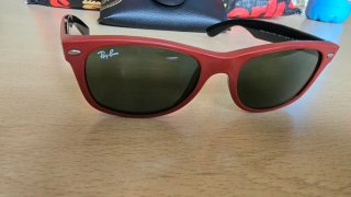 Gafas  sol Ray-Ban RB2132  new Wayfarer Rojo mate