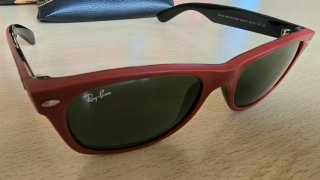 Gafas  sol Ray-Ban RB2132  new Wayfarer Rojo mate