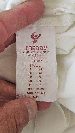 Camicia Freddy elasticizzata bianca S