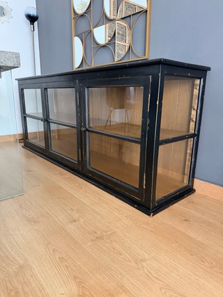 Vitrina Francesa Vintage Negra