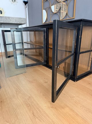 Vitrina Francesa Vintage Negra