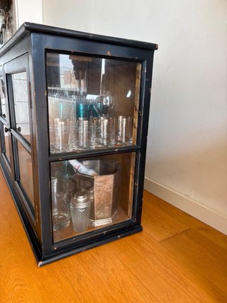 Vitrina Francesa Vintage Negra