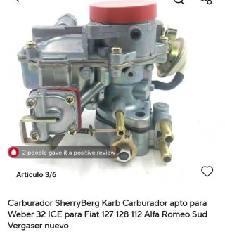 Carburador SherryBerg tipo Weber 32 ICE (Nuevo)