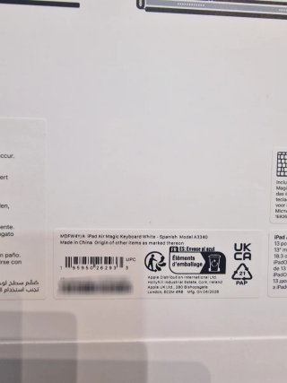 Apple Magic Keyboard iPad Air 13 Blanco