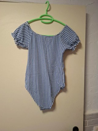 Body cuadros azul y blanco Talla xs
