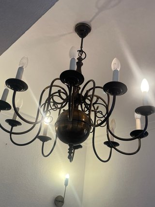 Lámpara de techo 10 candelabros