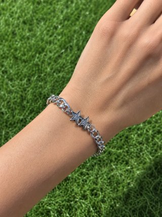 Pulsera Two Jeys Plateada Streetwear