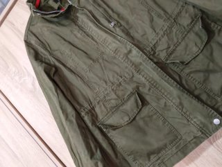 Chaqueta militar cortavientos verde