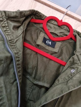 Chaqueta militar cortavientos verde
