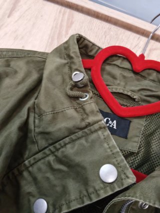 Chaqueta militar cortavientos verde