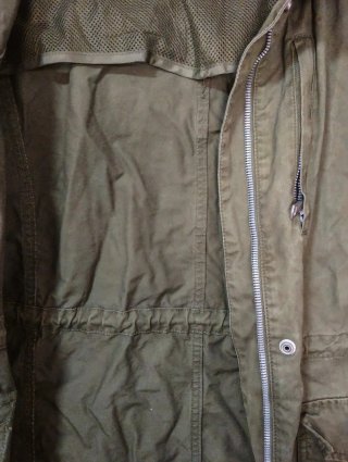 Chaqueta militar cortavientos verde