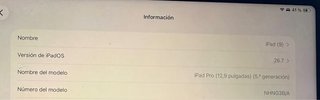 Apple iPad Pro 12.9 Plata 5 gen