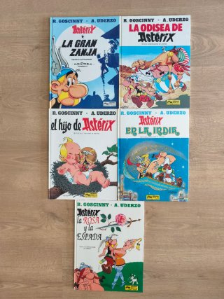Lote 5 cómics Astérix (R. Goscinny y Uderzo)