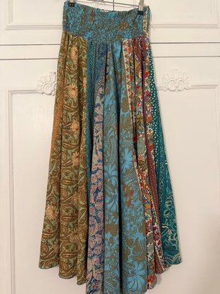 Falda-pantalón bohemio multicolor
