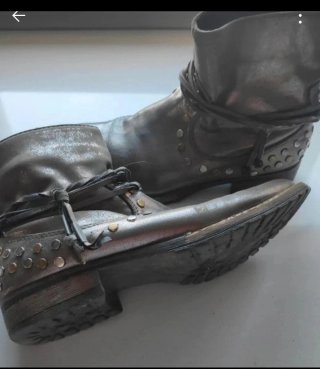 Botines plateados mujer Talla 38