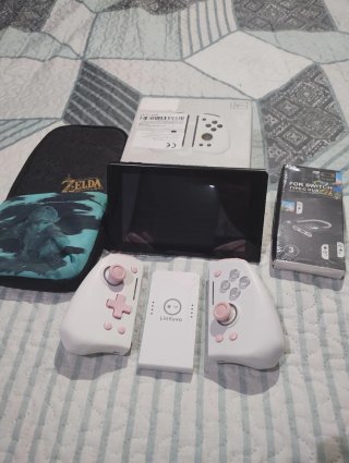 Pack Nintendo Switch Pro Blanco/Rosa