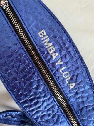 Bolso De Piel De Bimba y Lola Metalizado