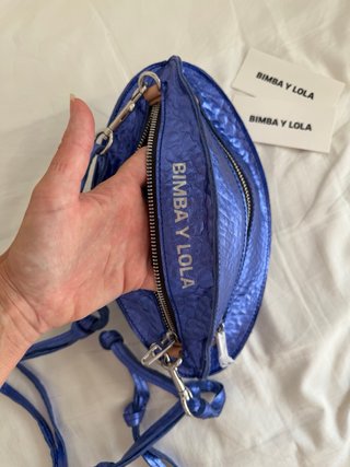 Bolso De Piel De Bimba y Lola Metalizado