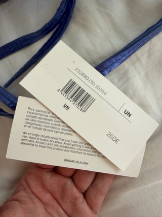 Bolso De Piel De Bimba y Lola Metalizado