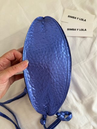 Bolso De Piel De Bimba y Lola Metalizado