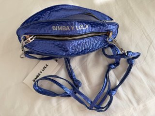 Bolso De Piel De Bimba y Lola Metalizado