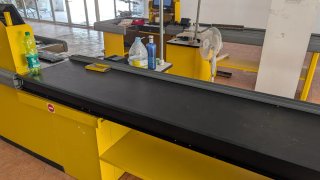Línea de cajas registradora