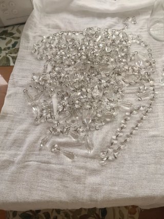 Lágrimas de cristal para lámpara