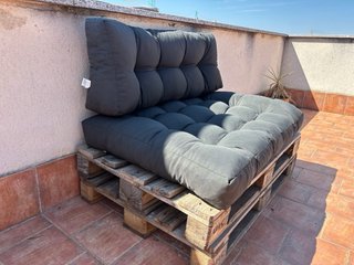 2 Sofás Exterior Negros