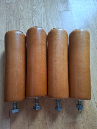 4 Patas Madera para Somier