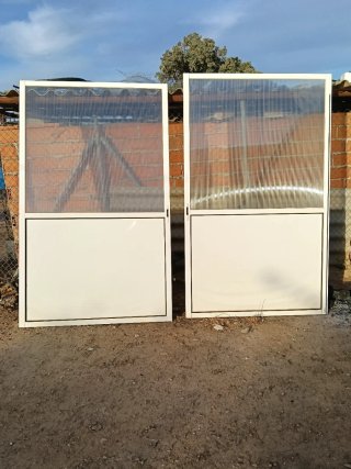 Puertas correderas aluminio y pasta