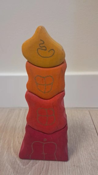 Blocchi di Costruzione Montessori in Legno